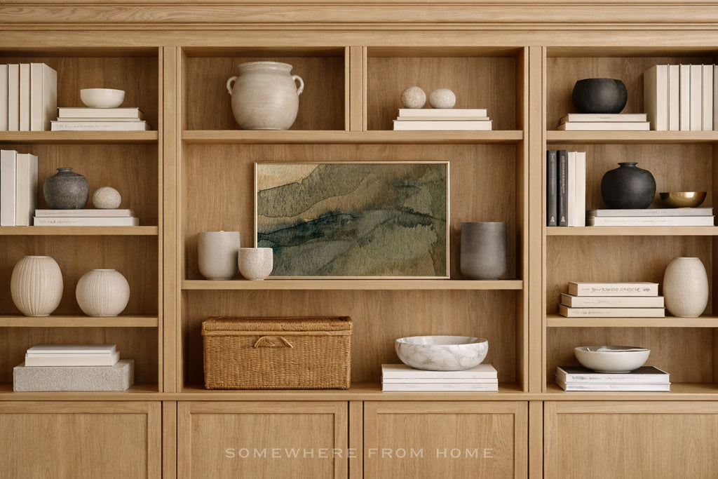 Sable Ridge - Watercolor Landscape Abstract
