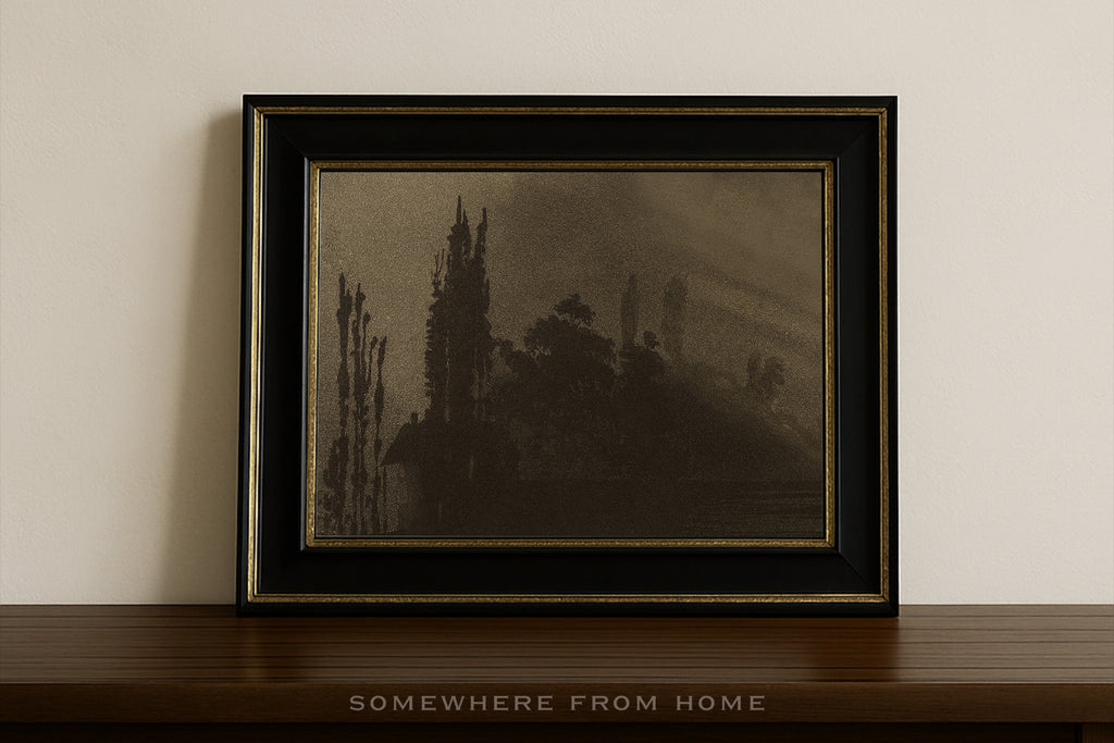 Bronze Stillness - Moody Landscape Silhouette