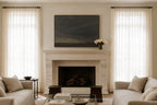 Gilded Horizon - Muted Blue Landscape Unframed Print
