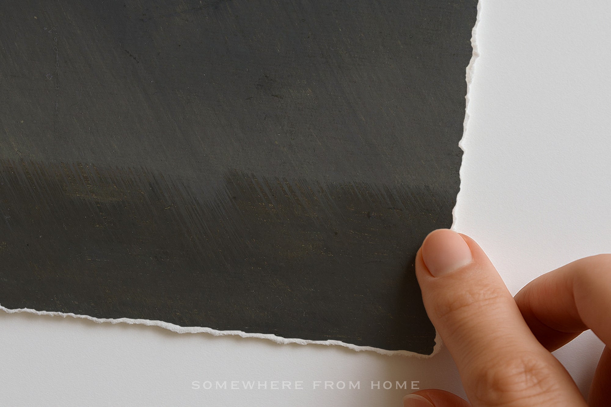 Unframed Print w/ Hand Torn Edges