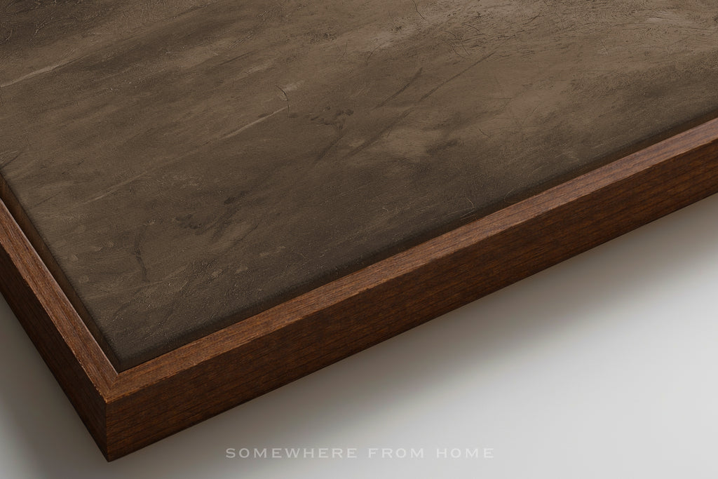 Umber Dusk - Moody Brown Abstract