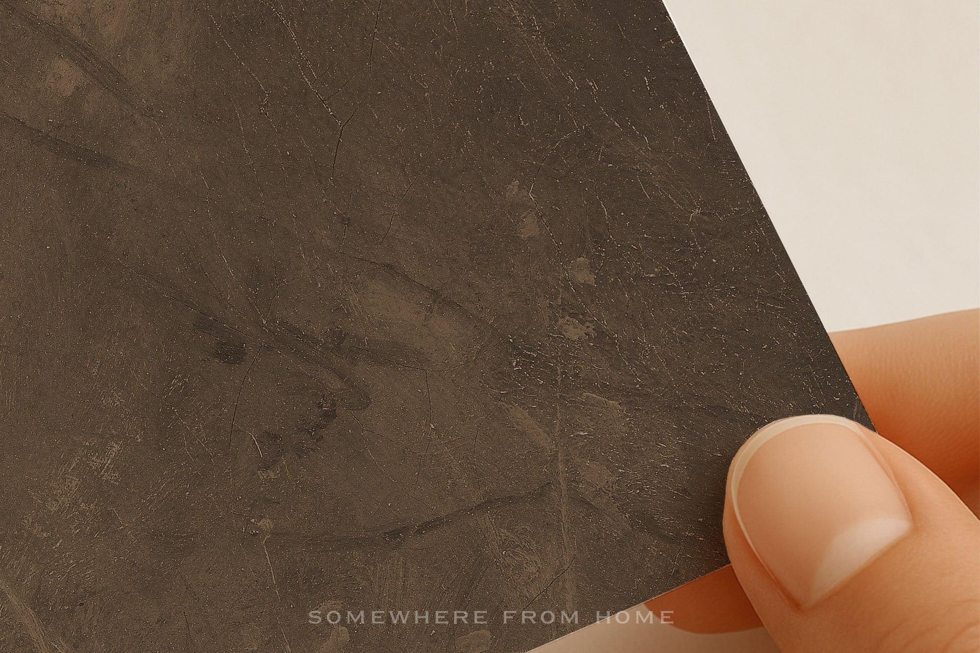 Umber Dusk - Moody Brown Abstract