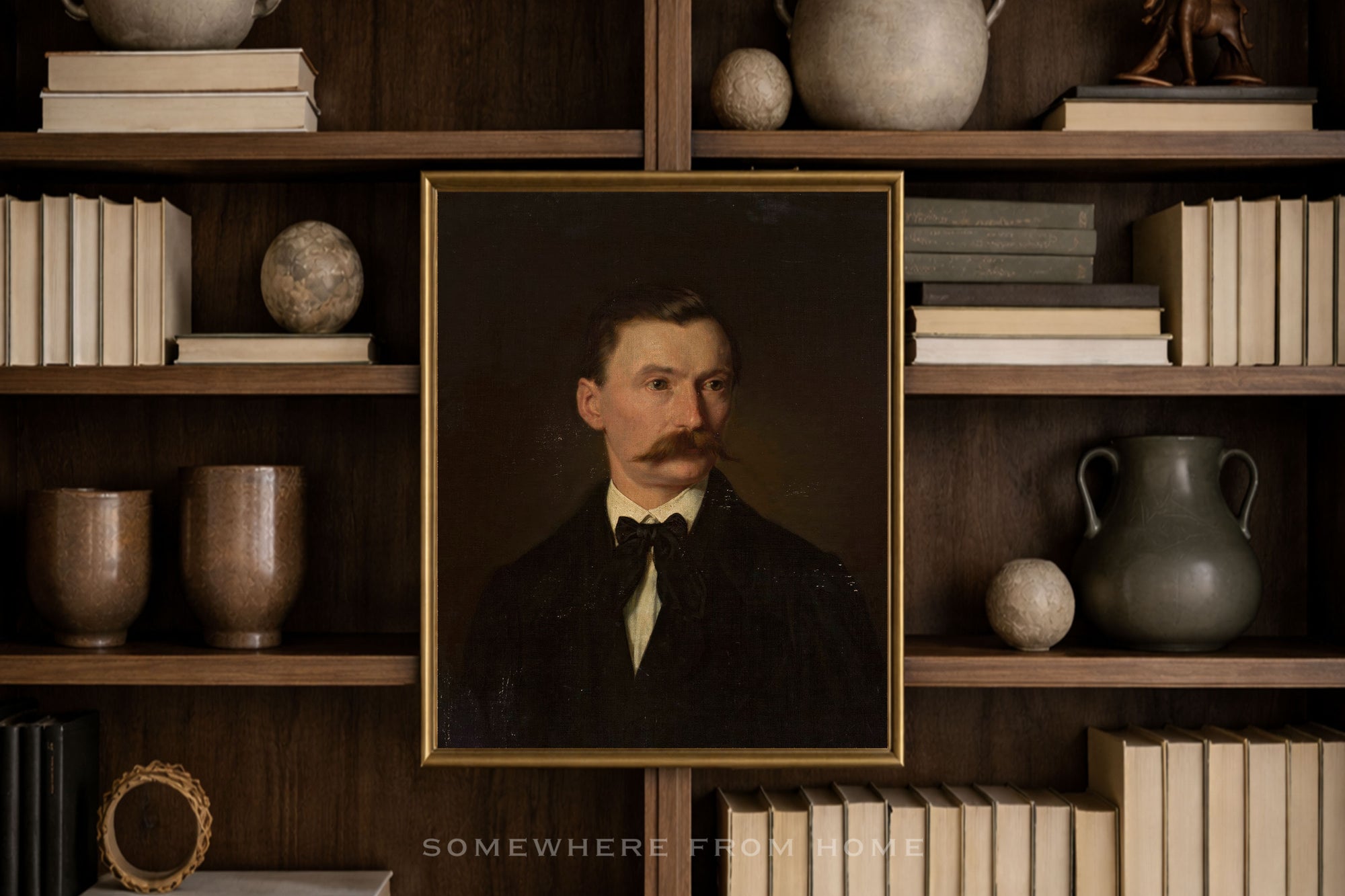 Quiet Gentleman - Vintage Portrait Painting