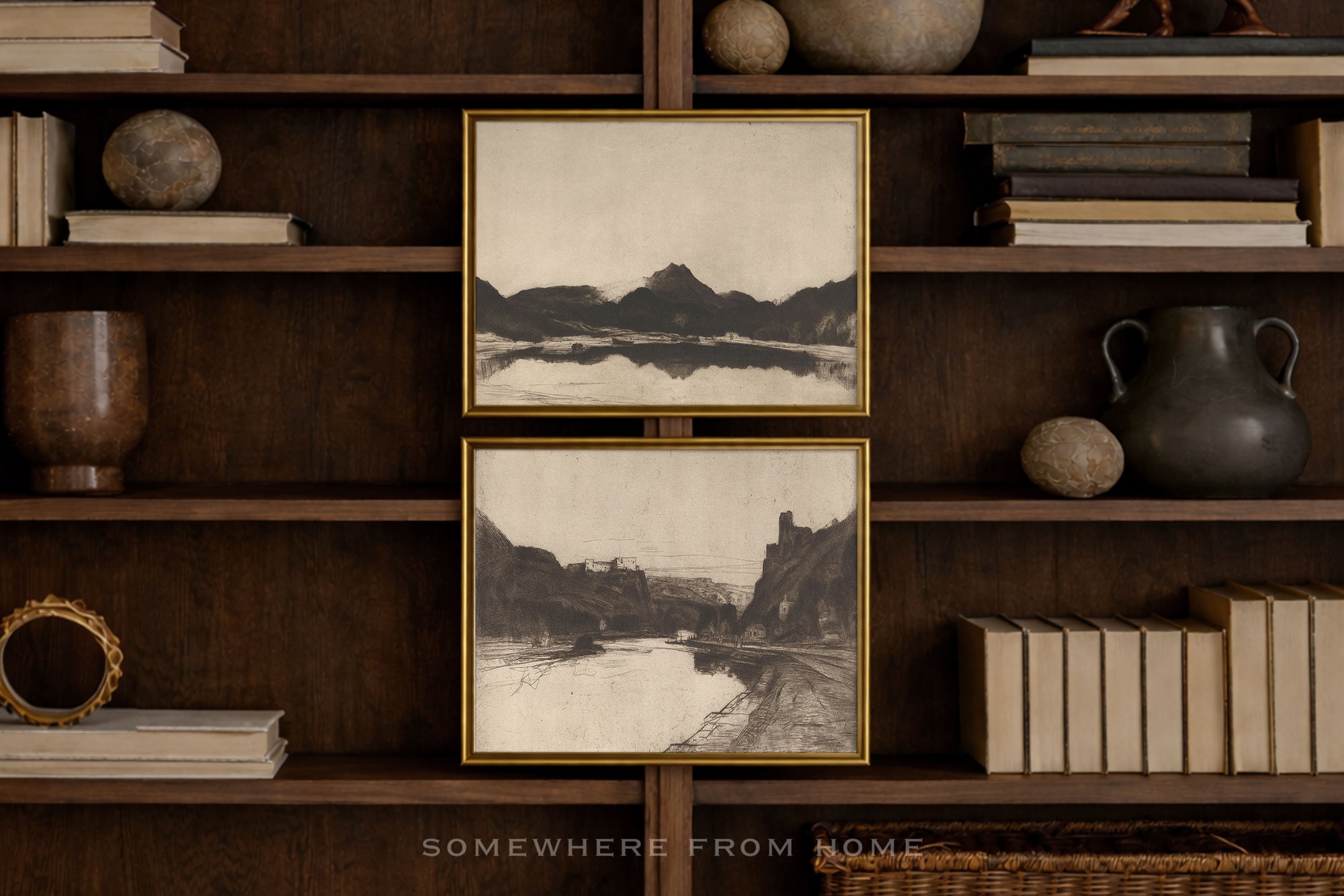 Ridge Study 1 - Moody Landscape Sketch