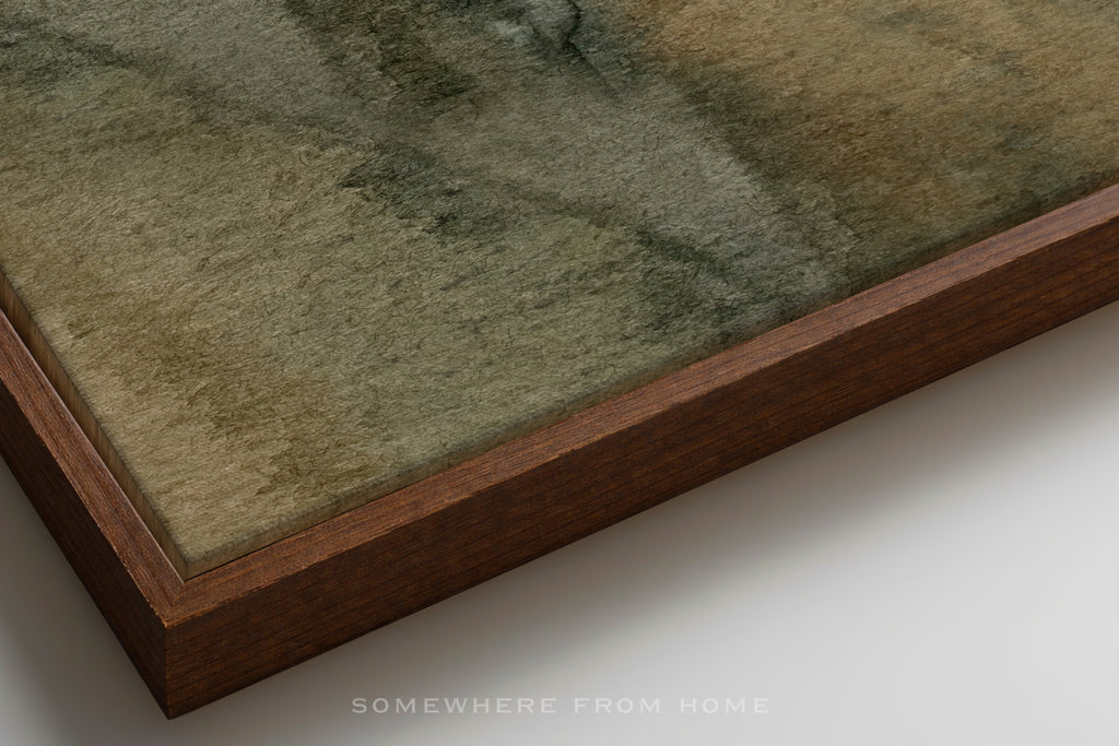 Sable Ridge - Watercolor Landscape Abstract