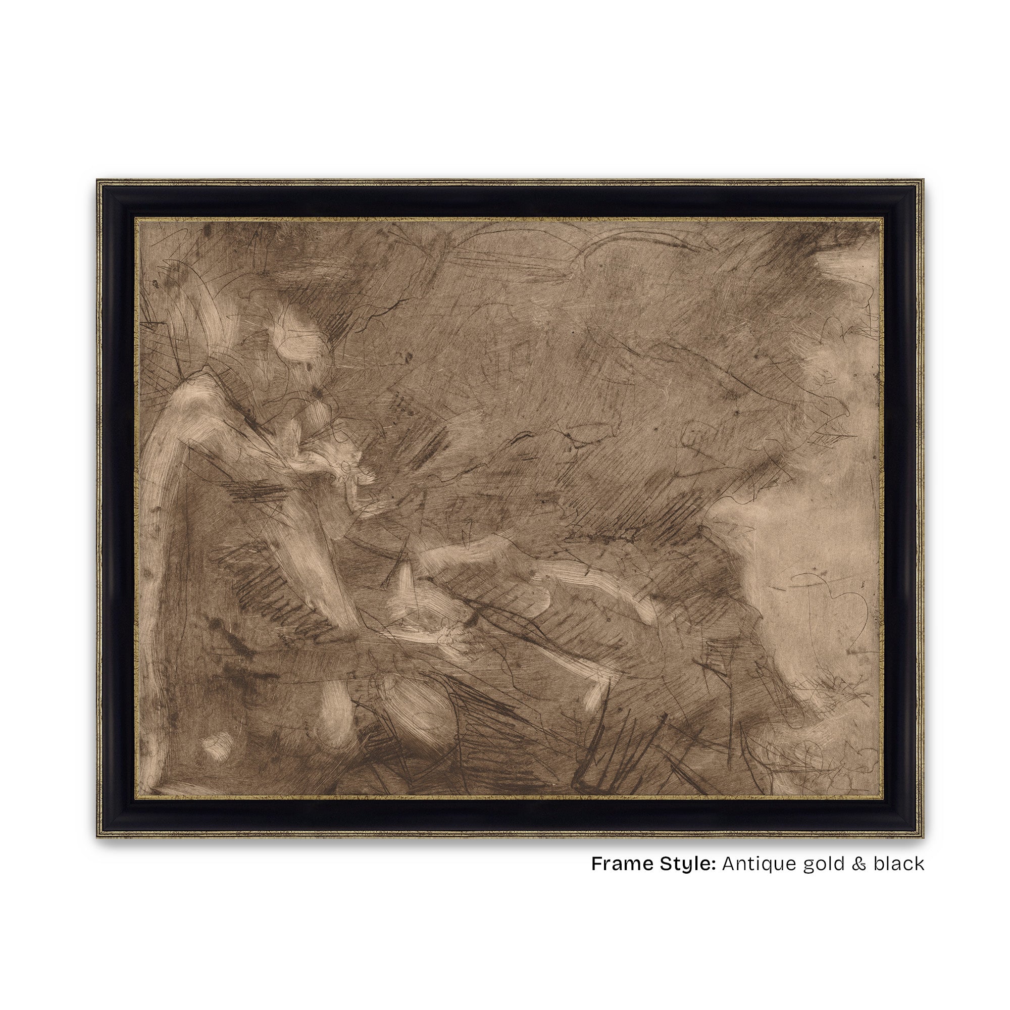 Antique Gold & Black