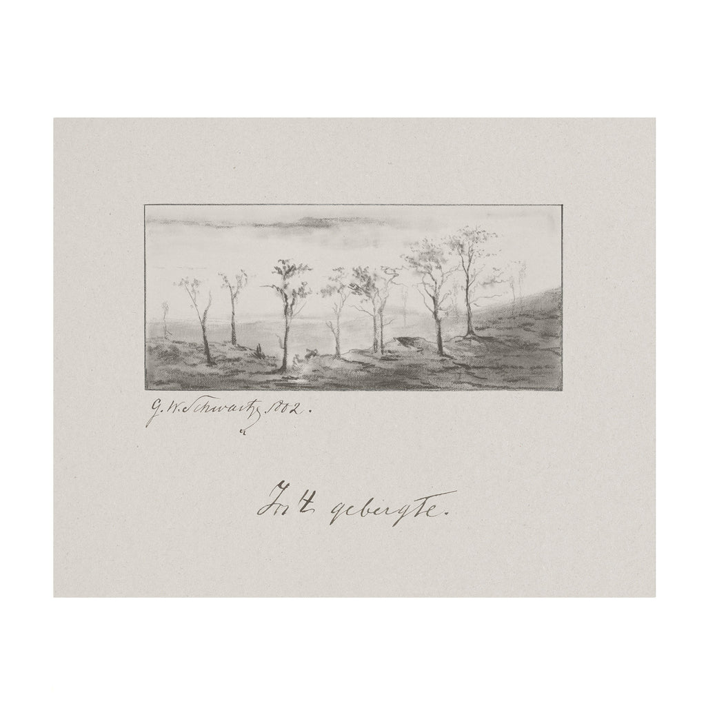 Terrain Study 6 - Vintage Landscape Sketch