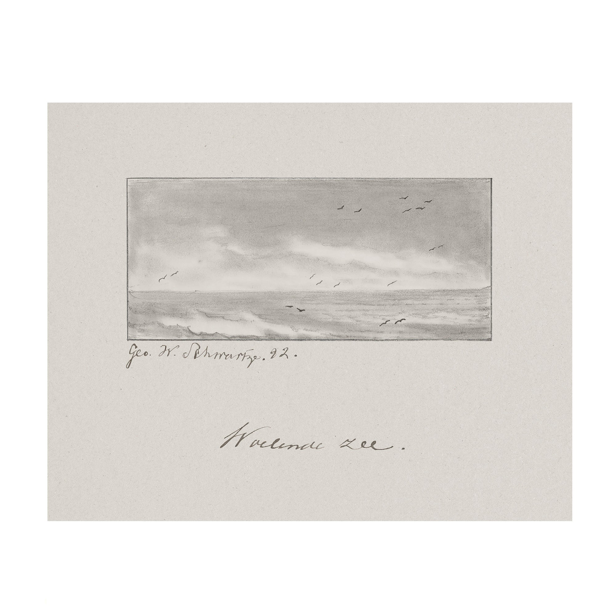 Terrain Study 4 - Vintage Landscape Sketch