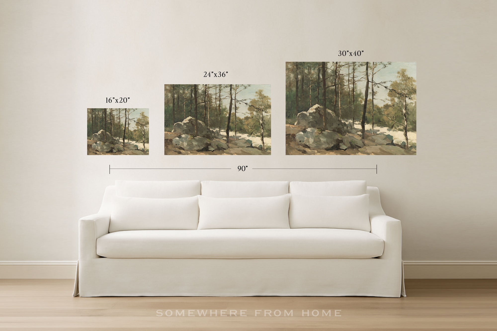 Quiet Pines - Vintage Forest Landscape