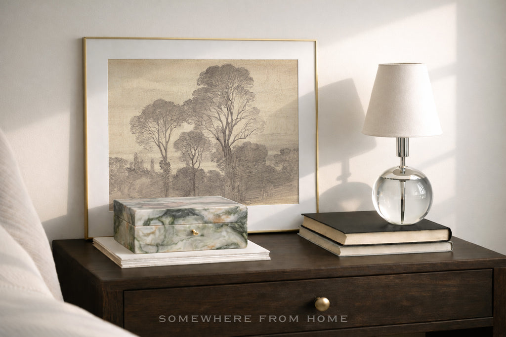 Tree Study 2 - Vintage Forest Drawing