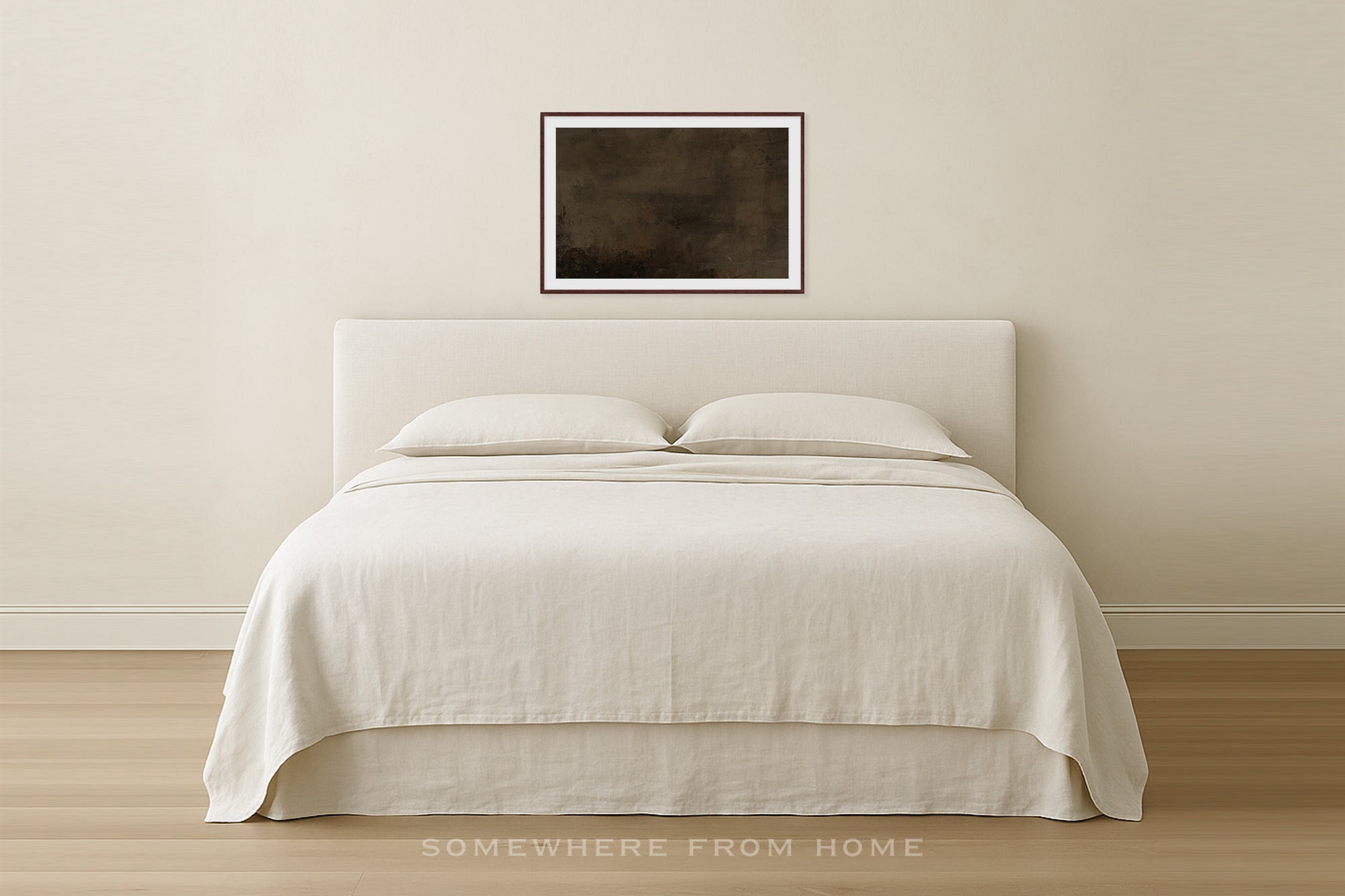 Ember Fade – Original Warm Brown Abstract