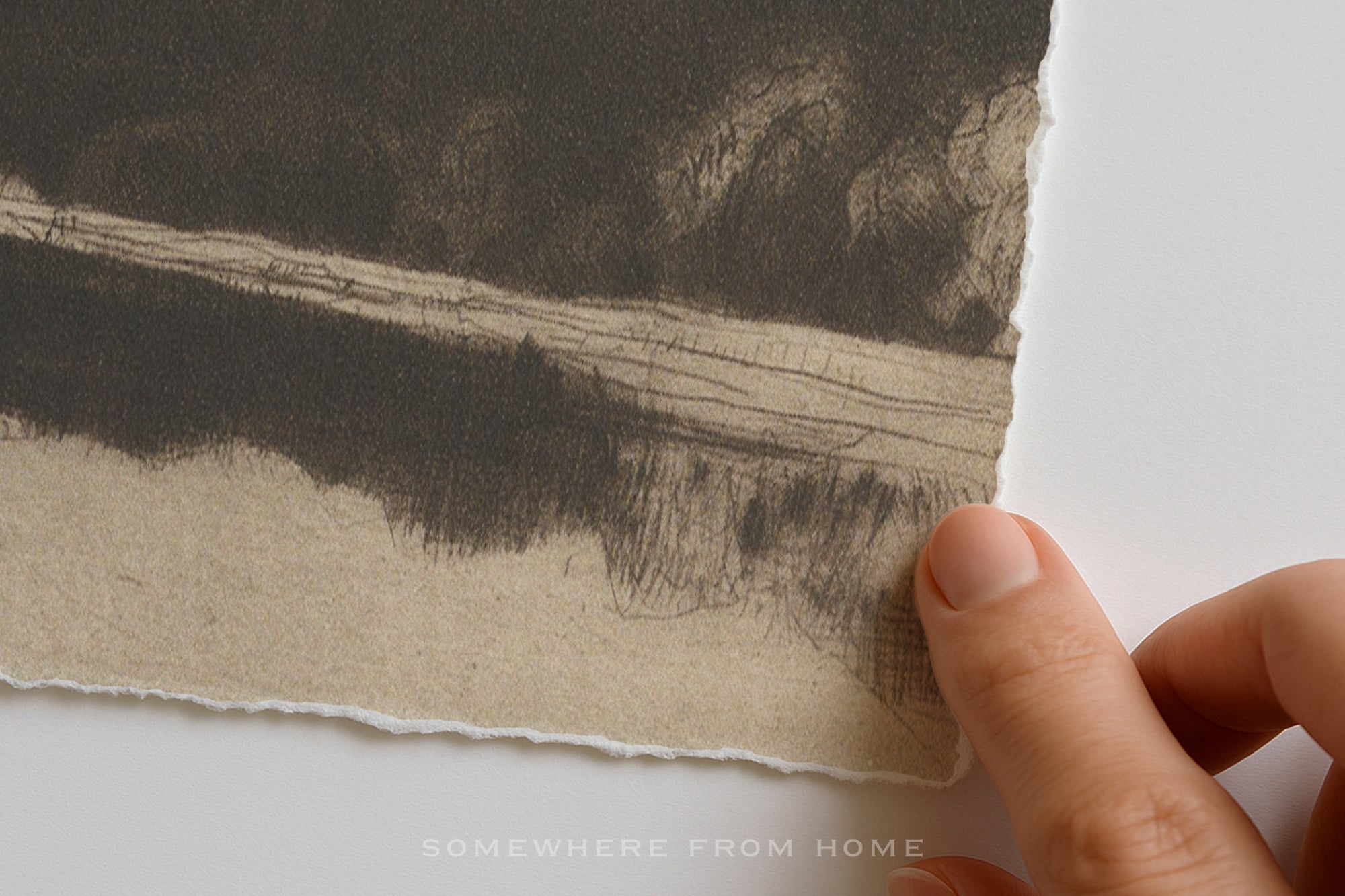 Ridge Study 1 - Moody Landscape Sketch