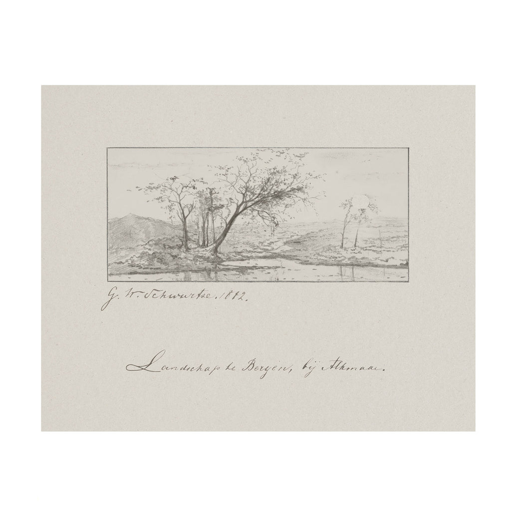Terrain Study 1 - Vintage Landscape Sketch Print