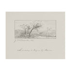 Terrain Study 1 - Vintage Landscape Sketch Print