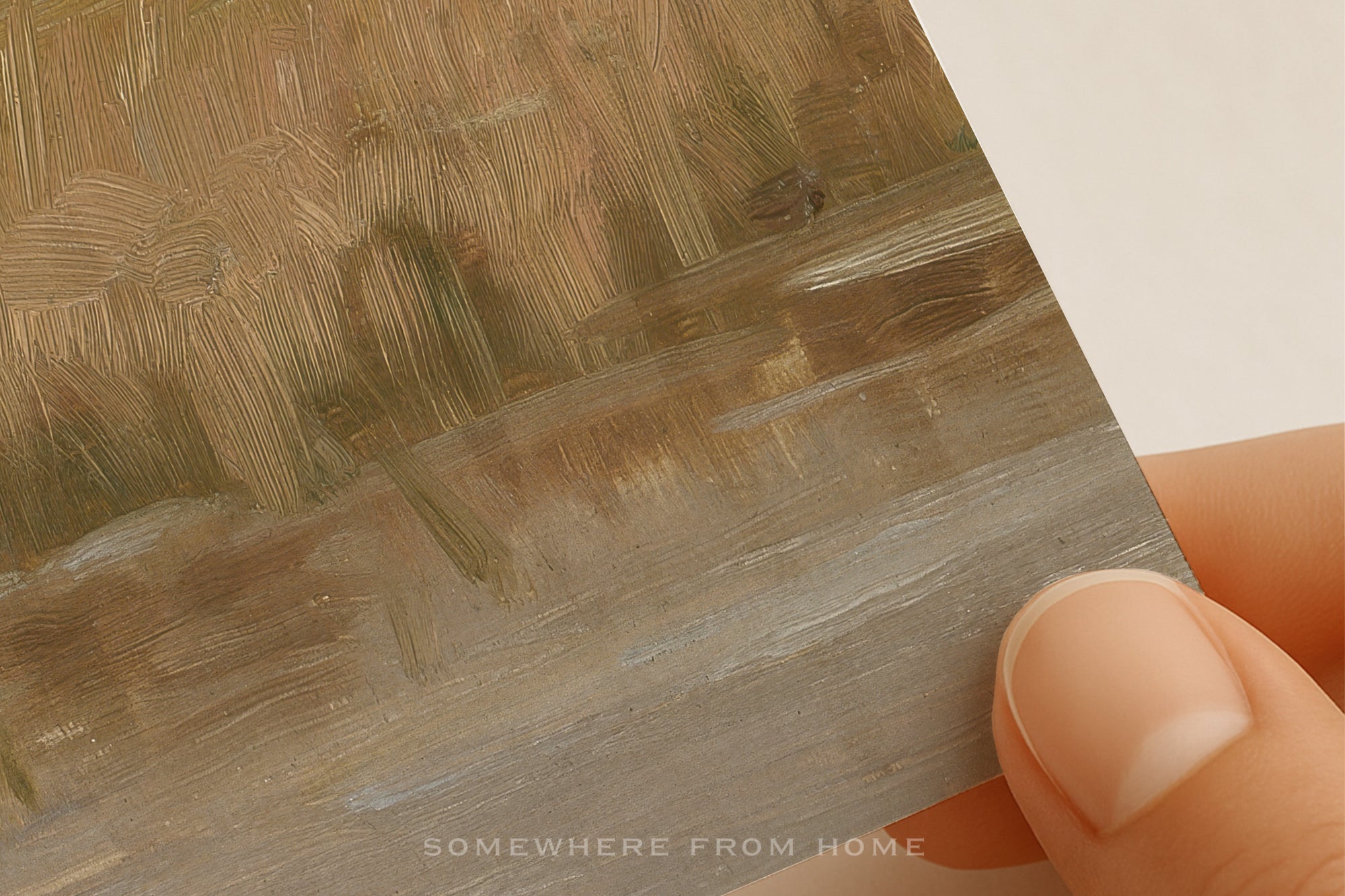 Quiet Meadow - Soft Neutral Countryside Painting