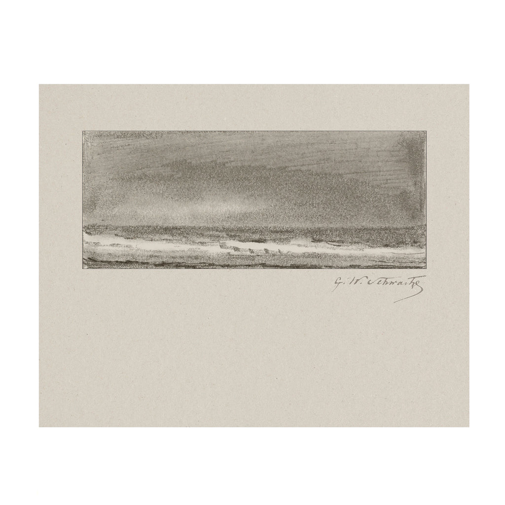 Quiet Horizon 3 - Vintage Seascape Study