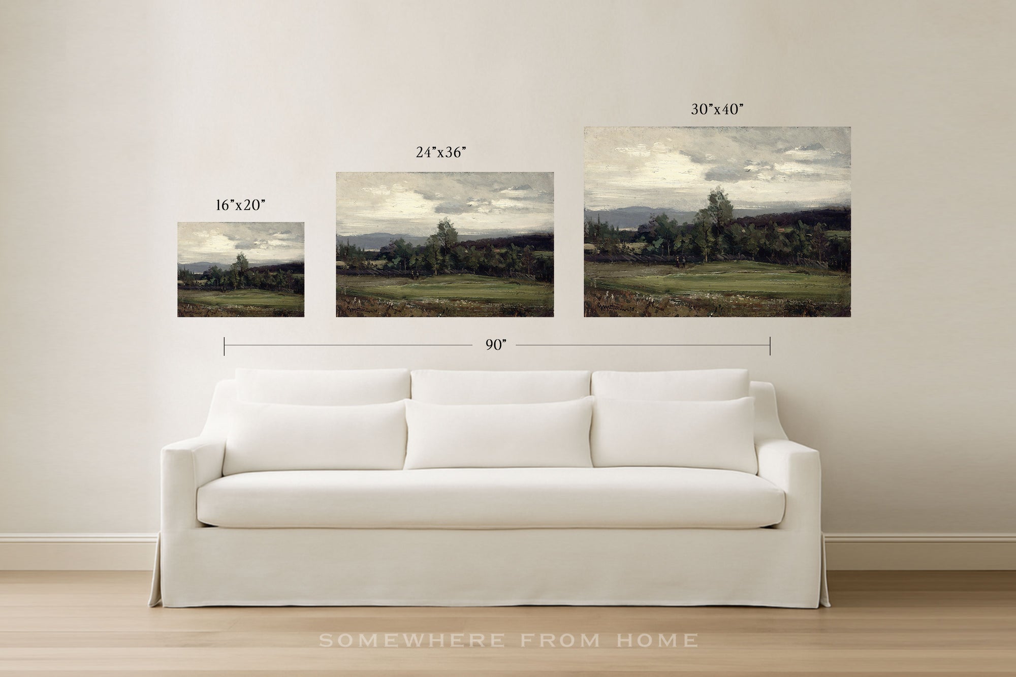 Beyond the Putting Green - Vintage Golf Course Landscape