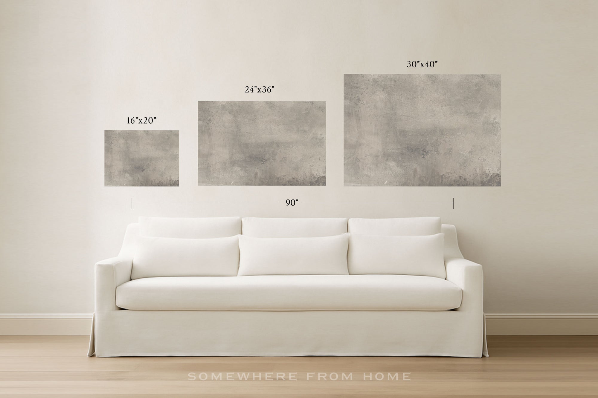 Earthen Quiet – Warm Neutral Textured Abstract Unframed Print